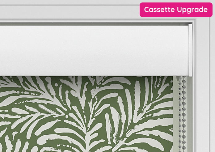 Balmy Palms (Blackout), Lush Green - Motorised Roller Blind - Image 8